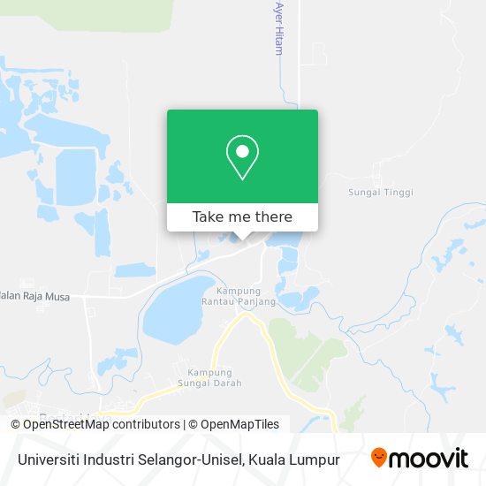Universiti Industri Selangor-Unisel map