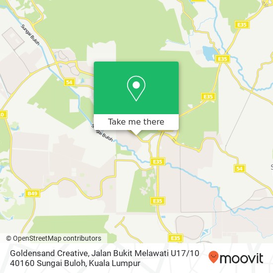 Goldensand Creative, Jalan Bukit Melawati U17 / 10 40160 Sungai Buloh map
