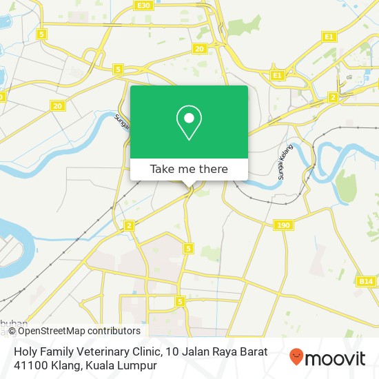 Holy Family Veterinary Clinic, 10 Jalan Raya Barat 41100 Klang map