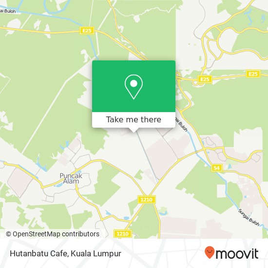 Hutanbatu Cafe, Jalan Tiaj 2 / 1 42300 Puncak Alam map