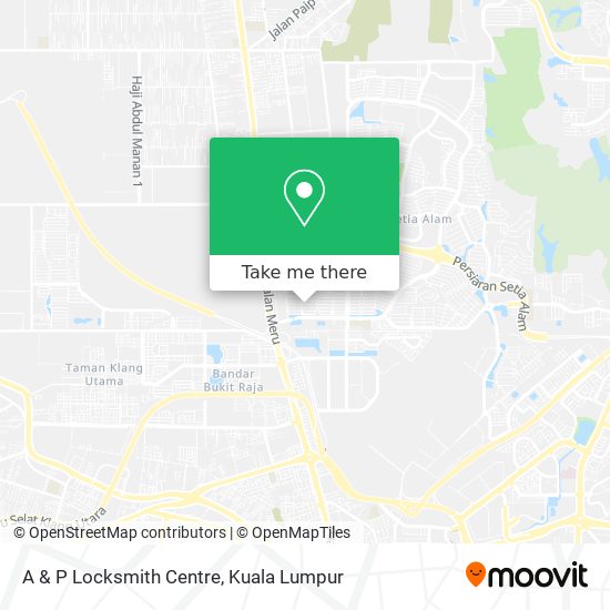 A & P Locksmith Centre map