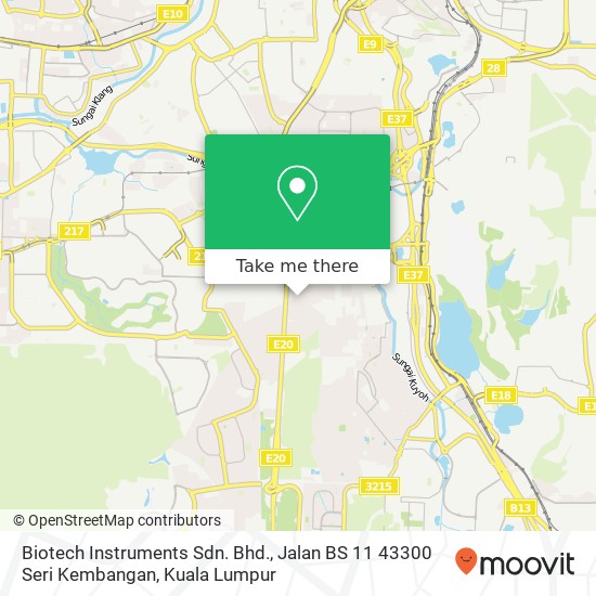 Biotech Instruments Sdn. Bhd., Jalan BS 11 43300 Seri Kembangan map