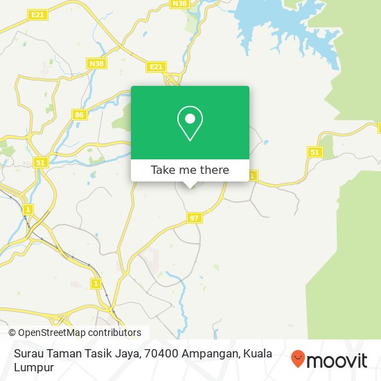 Surau Taman Tasik Jaya, 70400 Ampangan map