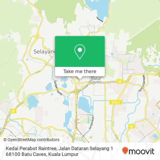 Kedai Perabot Raintree, Jalan Dataran Selayang 1 68100 Batu Caves map