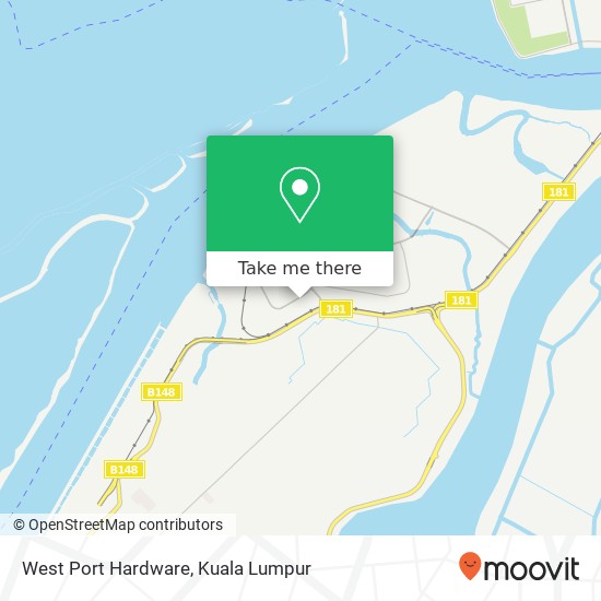 Peta West Port Hardware, 90 Jalan Sungai Pinang 5 / 5 42920 Klang