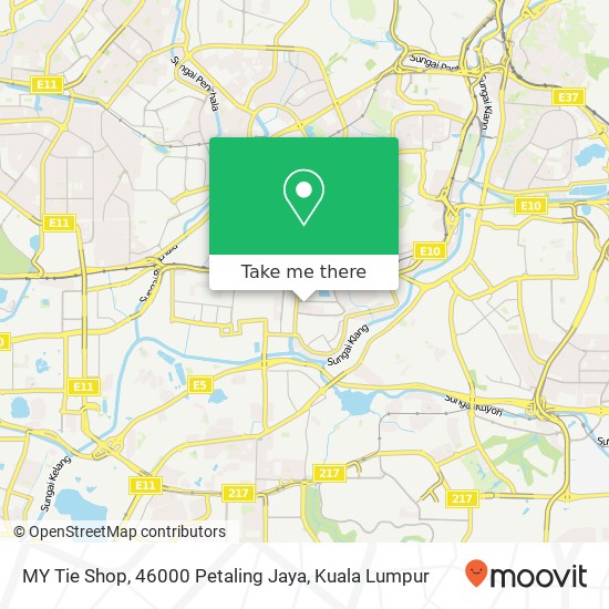 MY Tie Shop, 46000 Petaling Jaya map