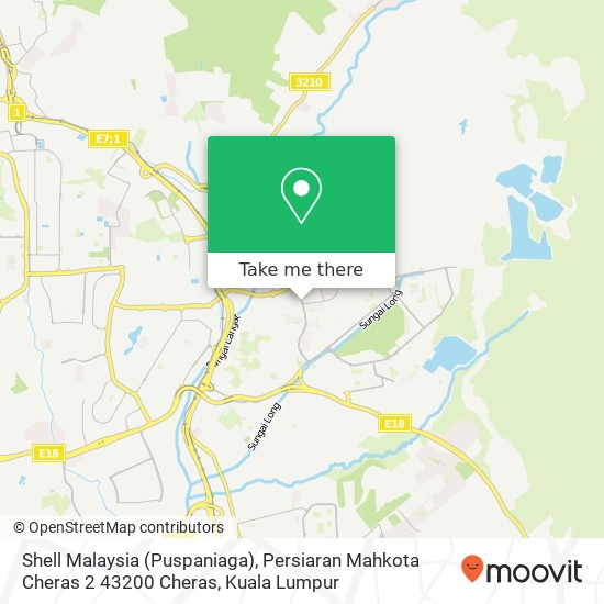 Shell Malaysia (Puspaniaga), Persiaran Mahkota Cheras 2 43200 Cheras map