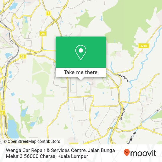 Wenga Car Repair & Services Centre, Jalan Bunga Melur 3 56000 Cheras map