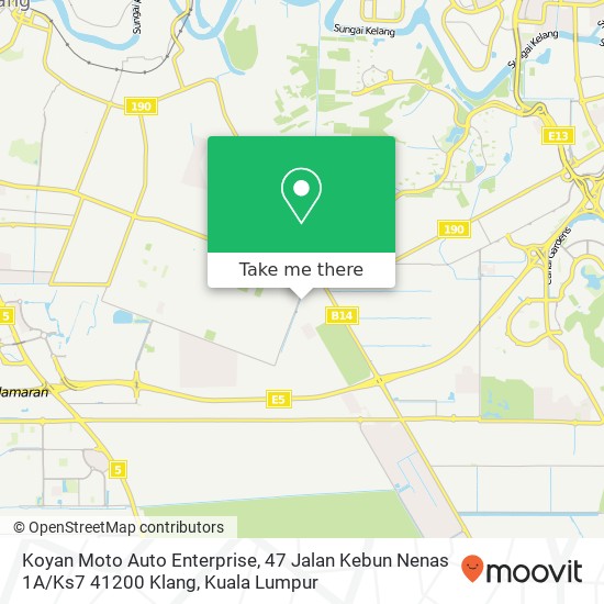 Koyan Moto Auto Enterprise, 47 Jalan Kebun Nenas 1A / Ks7 41200 Klang map