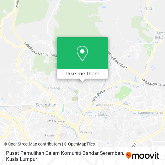 Pusat Pemulihan Dalam Komuniti Bandar Seremban map