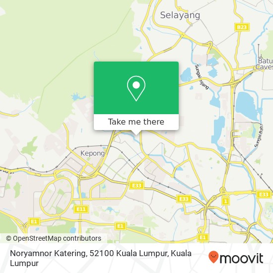 Noryamnor Katering, 52100 Kuala Lumpur map