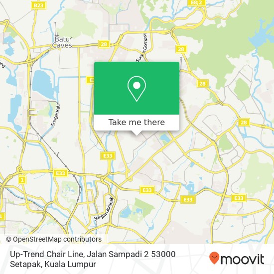 Up-Trend Chair Line, Jalan Sampadi 2 53000 Setapak map