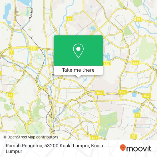 Rumah Pengetua, 53200 Kuala Lumpur map