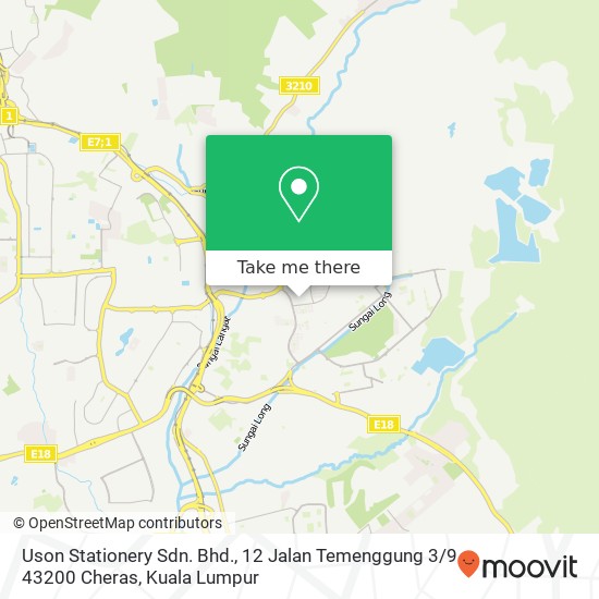 Uson Stationery Sdn. Bhd., 12 Jalan Temenggung 3 / 9 43200 Cheras map