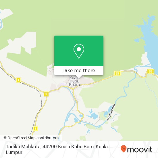 Tadika Mahkota, 44200 Kuala Kubu Baru map