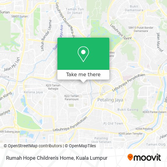 Rumah Hope Children's Home map