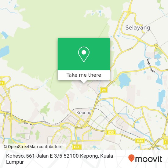 Koheso, 561 Jalan E 3 / 5 52100 Kepong map