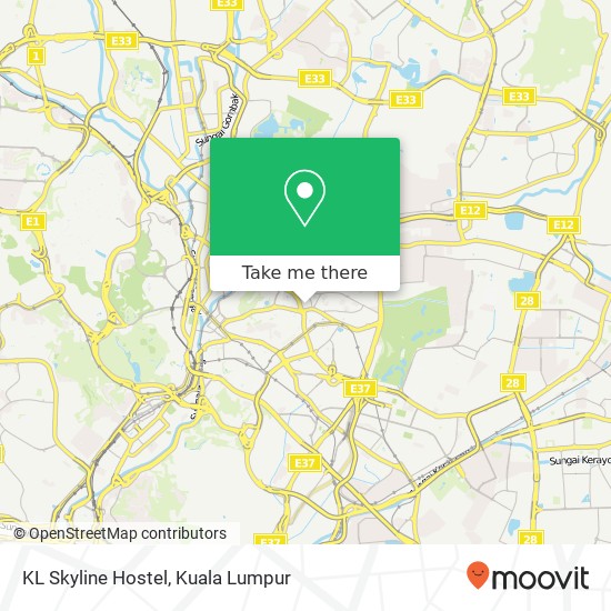 KL Skyline Hostel map