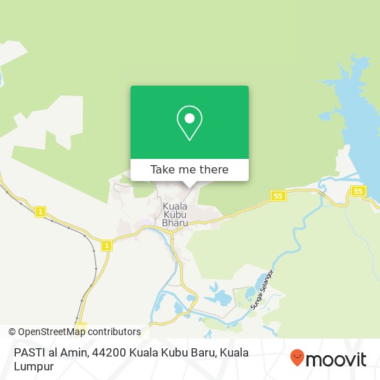 PASTI al Amin, 44200 Kuala Kubu Baru map