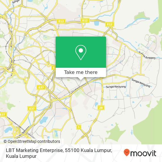 Peta LBT Marketing Enterprise, 55100 Kuala Lumpur
