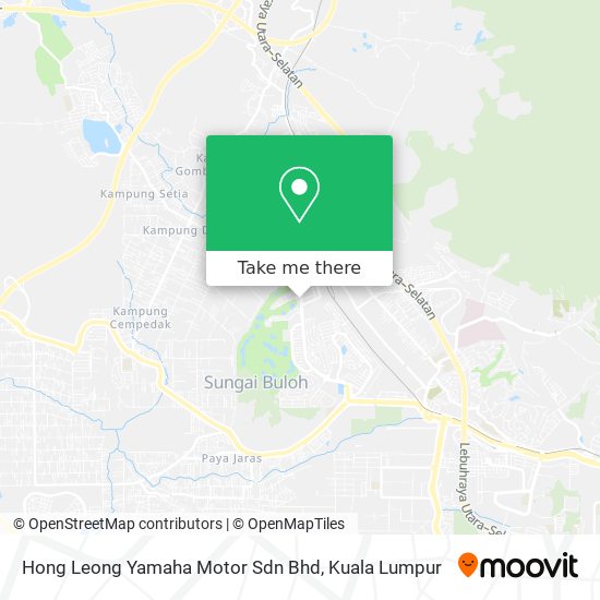 Peta Hong Leong Yamaha Motor Sdn Bhd