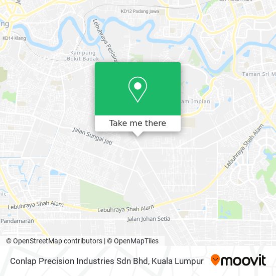 Conlap Precision Industries Sdn Bhd map