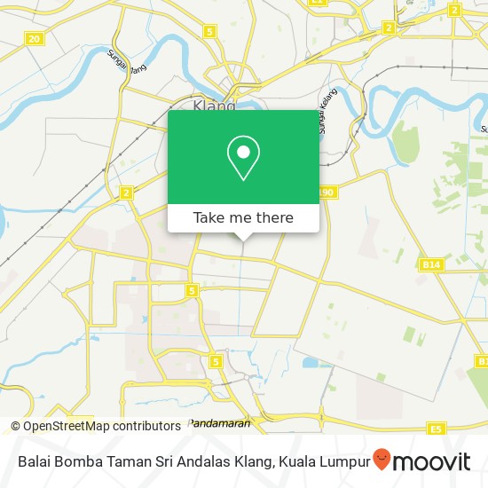 Balai Bomba Taman Sri Andalas Klang map