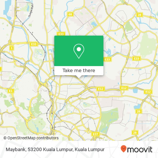 Peta Maybank, 53200 Kuala Lumpur