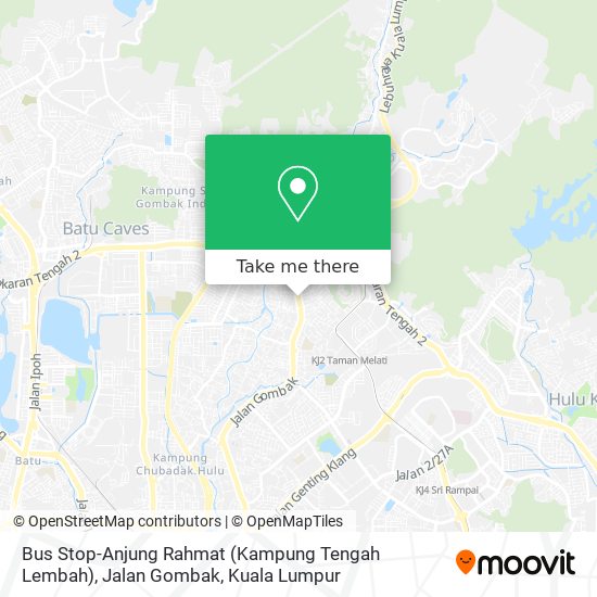 Bus Stop-Anjung Rahmat (Kampung Tengah Lembah), Jalan Gombak map