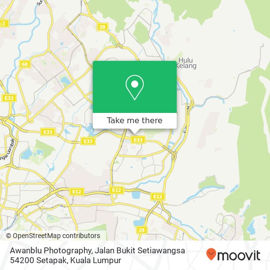 Awanblu Photography, Jalan Bukit Setiawangsa 54200 Setapak map