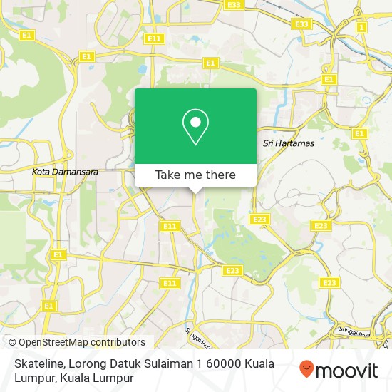Skateline, Lorong Datuk Sulaiman 1 60000 Kuala Lumpur map