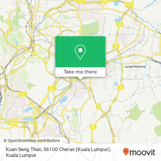 Peta Kuan Seng Than, 56100 Cheras (Kuala Lumpur)