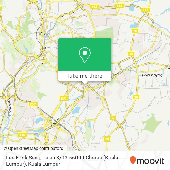 Lee Fook Seng, Jalan 3 / 93 56000 Cheras (Kuala Lumpur) map