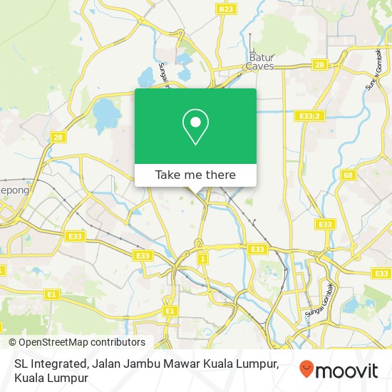 SL Integrated, Jalan Jambu Mawar Kuala Lumpur map