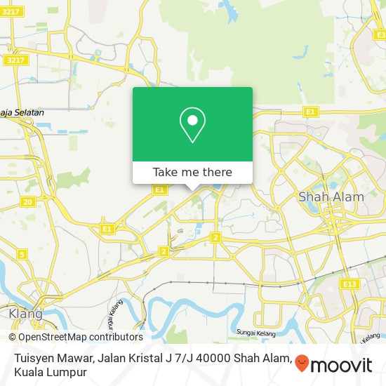 Tuisyen Mawar, Jalan Kristal J 7 / J 40000 Shah Alam map