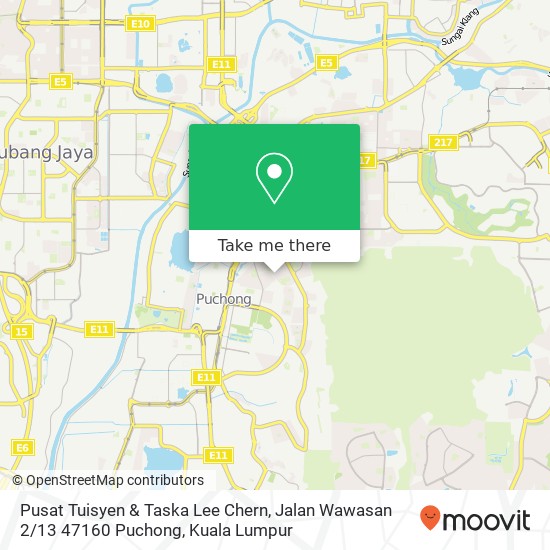 Pusat Tuisyen & Taska Lee Chern, Jalan Wawasan 2 / 13 47160 Puchong map