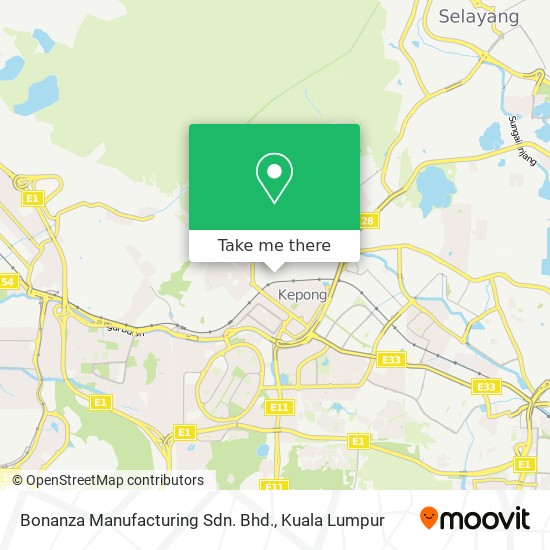 Bonanza Manufacturing Sdn. Bhd. map