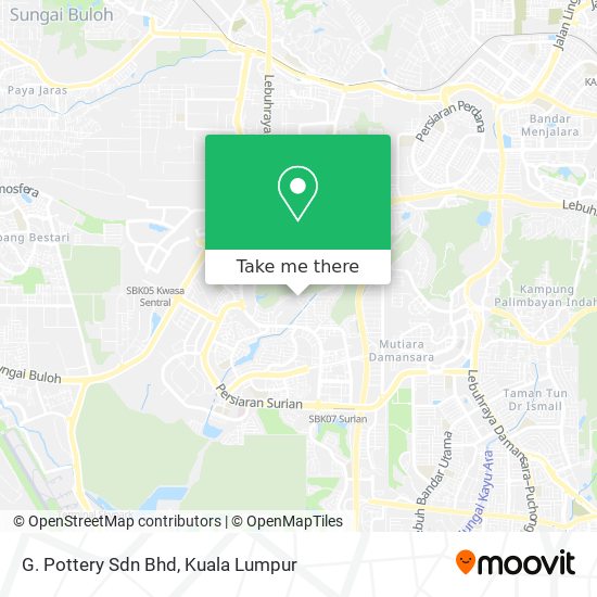 G. Pottery Sdn Bhd map