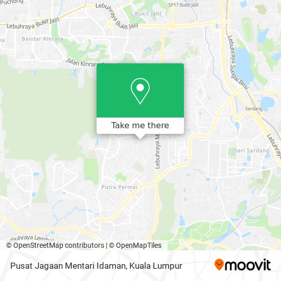 Pusat Jagaan Mentari Idaman map