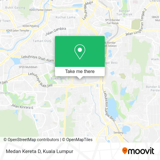 Medan Kereta D map