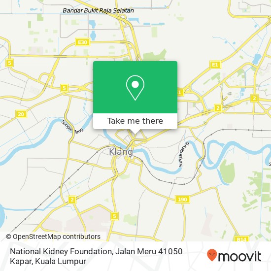 National Kidney Foundation, Jalan Meru 41050 Kapar map