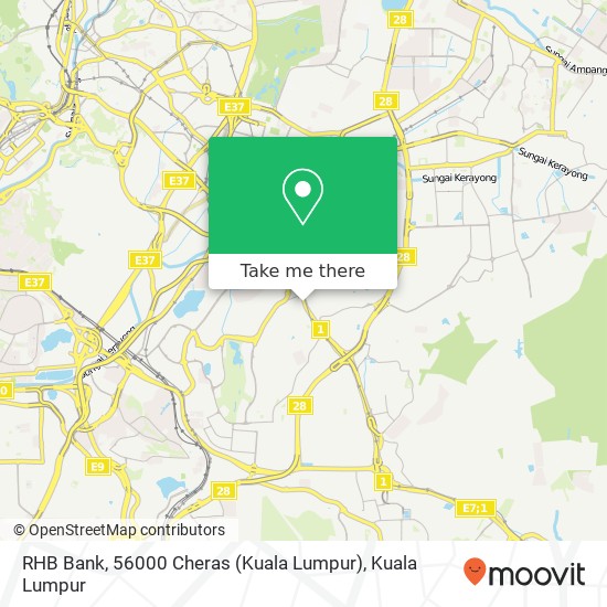 RHB Bank, 56000 Cheras (Kuala Lumpur) map