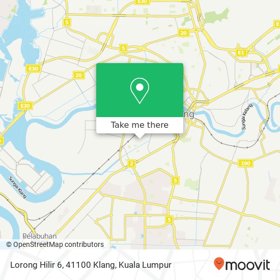 Lorong Hilir 6, 41100 Klang map
