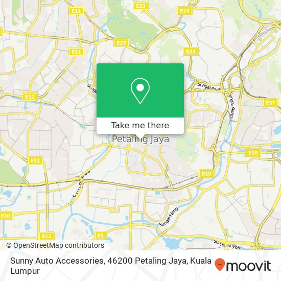 Sunny Auto Accessories, 46200 Petaling Jaya map