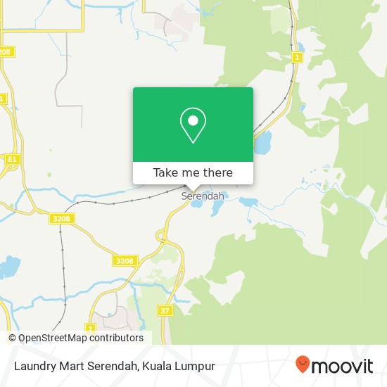 Peta Laundry Mart Serendah