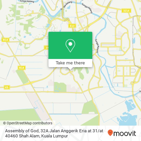 Assembly of God, 32A Jalan Anggerik Eria at 31 / at 40460 Shah Alam map