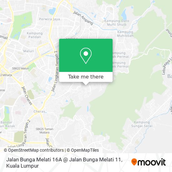 Jalan Bunga Melati 16A @ Jalan Bunga Melati 11 map