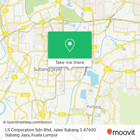LS Corporation Sdn Bhd, Jalan Subang 3 47600 Subang Jaya map