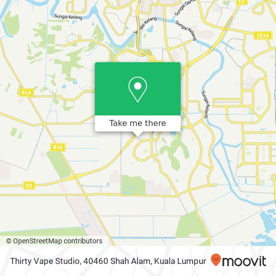 Peta Thirty Vape Studio, 40460 Shah Alam