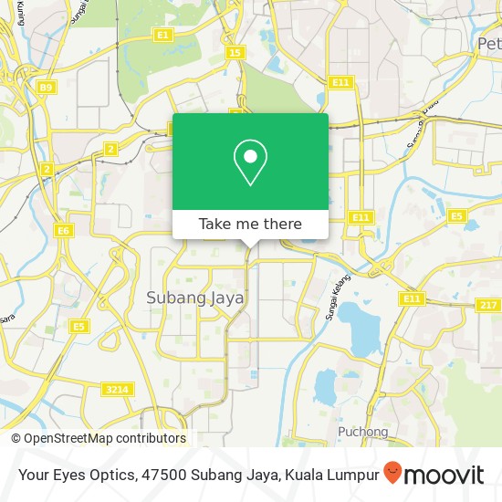 Your Eyes Optics, 47500 Subang Jaya map